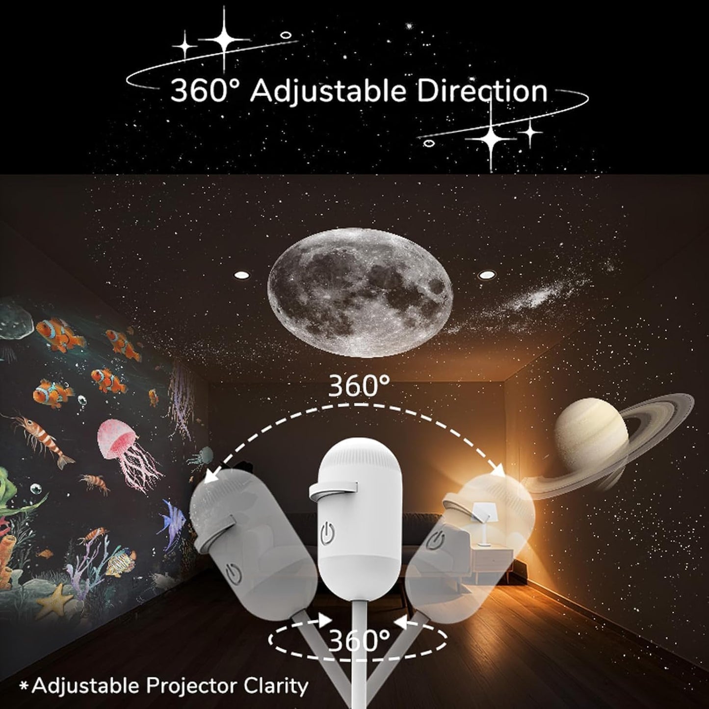 GalaxyGlow™ Night Light Projector